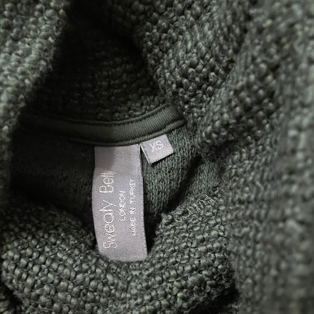 Sweaty Betty restful boucle sweatshirt olive green xs - Picture 9 of 10